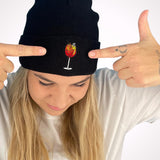 Geborduurde muts van biologisch katoen