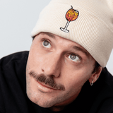 Geborduurde muts van biologisch katoen