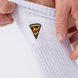 Pizza | Bestickte Bio Baumwoll Socken