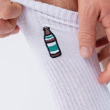 Geborduurde sokken van biologisch katoen