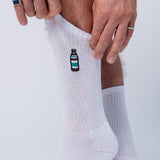 Geborduurde sokken van biologisch katoen