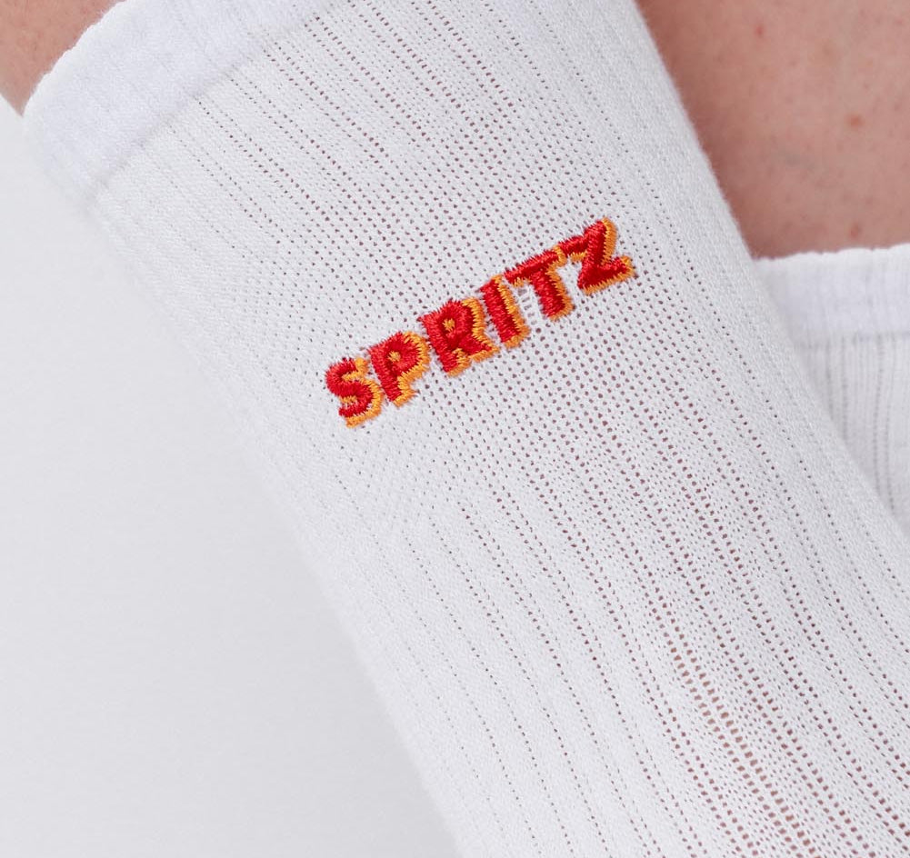 Spritz Signature | Geborduurde sokken van biologisch katoen