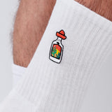 Sierra Tequila | Geborduurde sokken van biologisch katoen