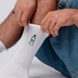 Gorbatsjov | Geborduurde sokken van biologisch katoen