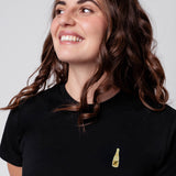 Freixenet | Geborduurd T-shirt van biologisch katoen voor dames