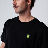 Gin Basil Smash | Besticktes Bio Baumwoll Unisex T-Shirt