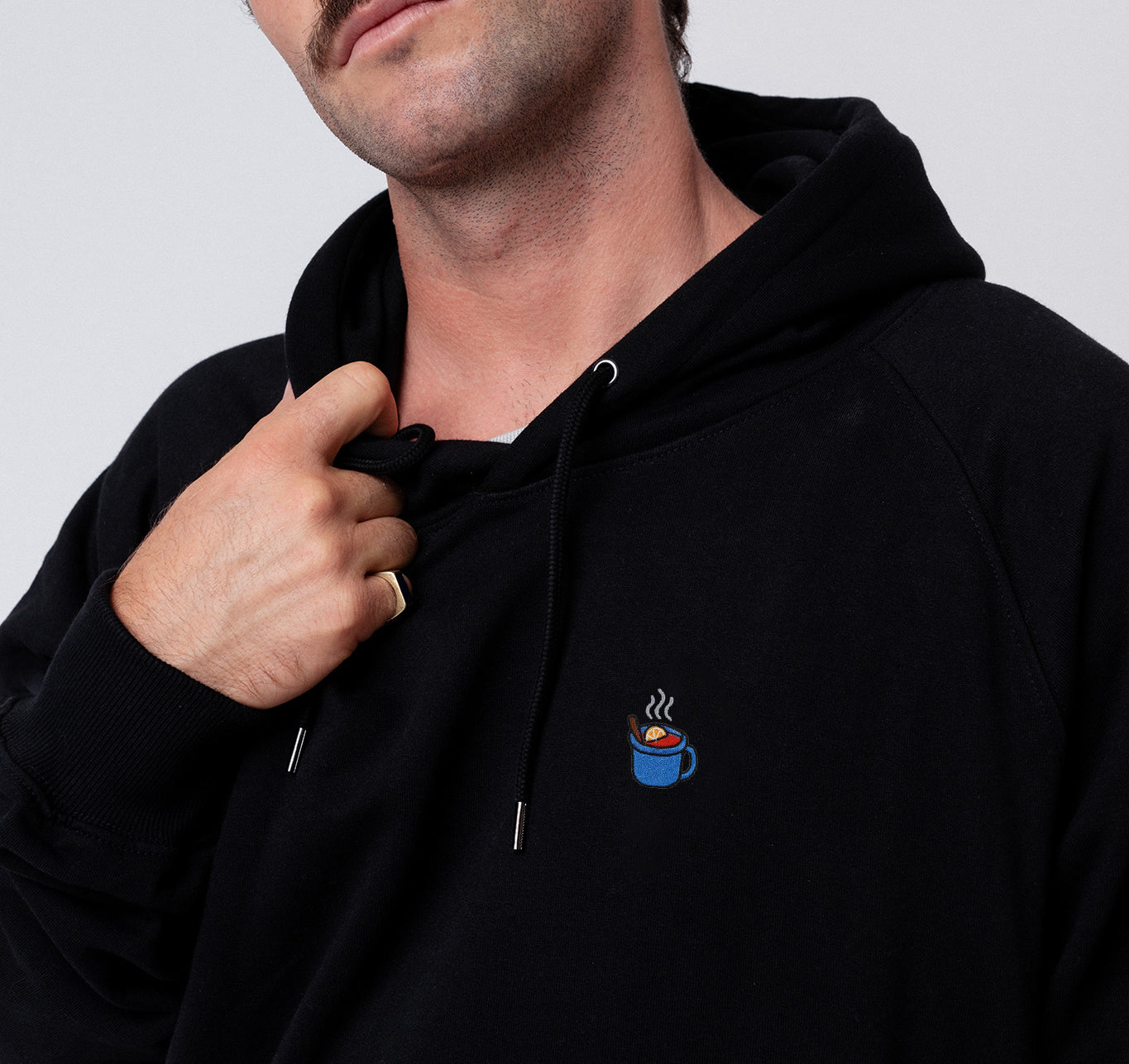 Glühwein | Bestickter Bio-Baumwoll Unisex Hoodie