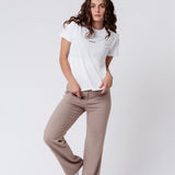 Maximum Rizz | Geborduurd T-shirt van biologisch katoen voor dames