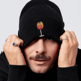 Geborduurde muts van biologisch katoen