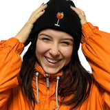 Geborduurde muts van biologisch katoen