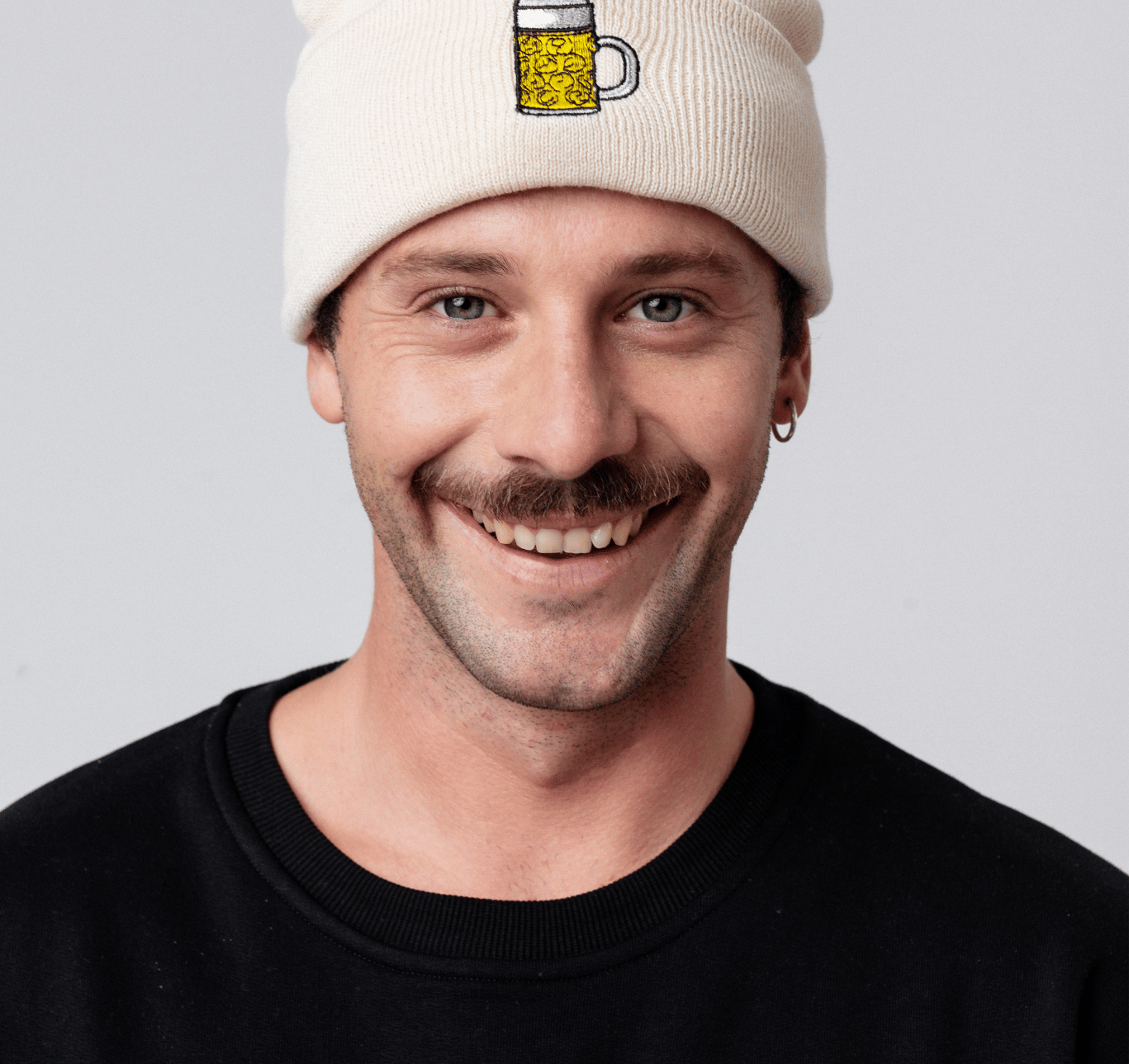 Biologische geborduurde katoenen pet