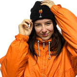 Geborduurde muts van biologisch katoen