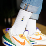 Bummsschorle | Geborduurde sokken van biologisch katoen