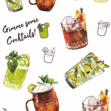 Cocktails | Duurzame zelfklevende tatoeages