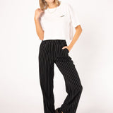 Quattro Espressi | Besticktes Bio Baumwoll Cropped T-Shirt