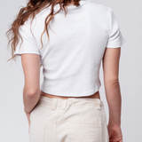 Kuemmerling Pfefferminz | Besticktes Bio Baumwoll Cropped T-Shirt