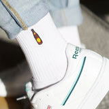 Hofei | Geborduurde sokken van biologisch katoen