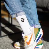 Geborduurde sokken van biologisch katoen