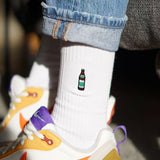 Geborduurde sokken van biologisch katoen