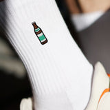 Geborduurde sokken van biologisch katoen