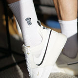 Espressomachine | Geborduurde sokken van biologisch katoen