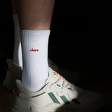 Geborduurde sokken van biologisch katoen