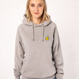 Maßkrug geborduurde unisex hoodie van biologisch katoen