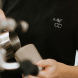 Due Caffè | Besticktes Bio Baumwoll Frauen T-Shirt