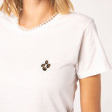 Coffee Beans| Besticktes Organic Bio Baumwoll Frauen T-Shirt