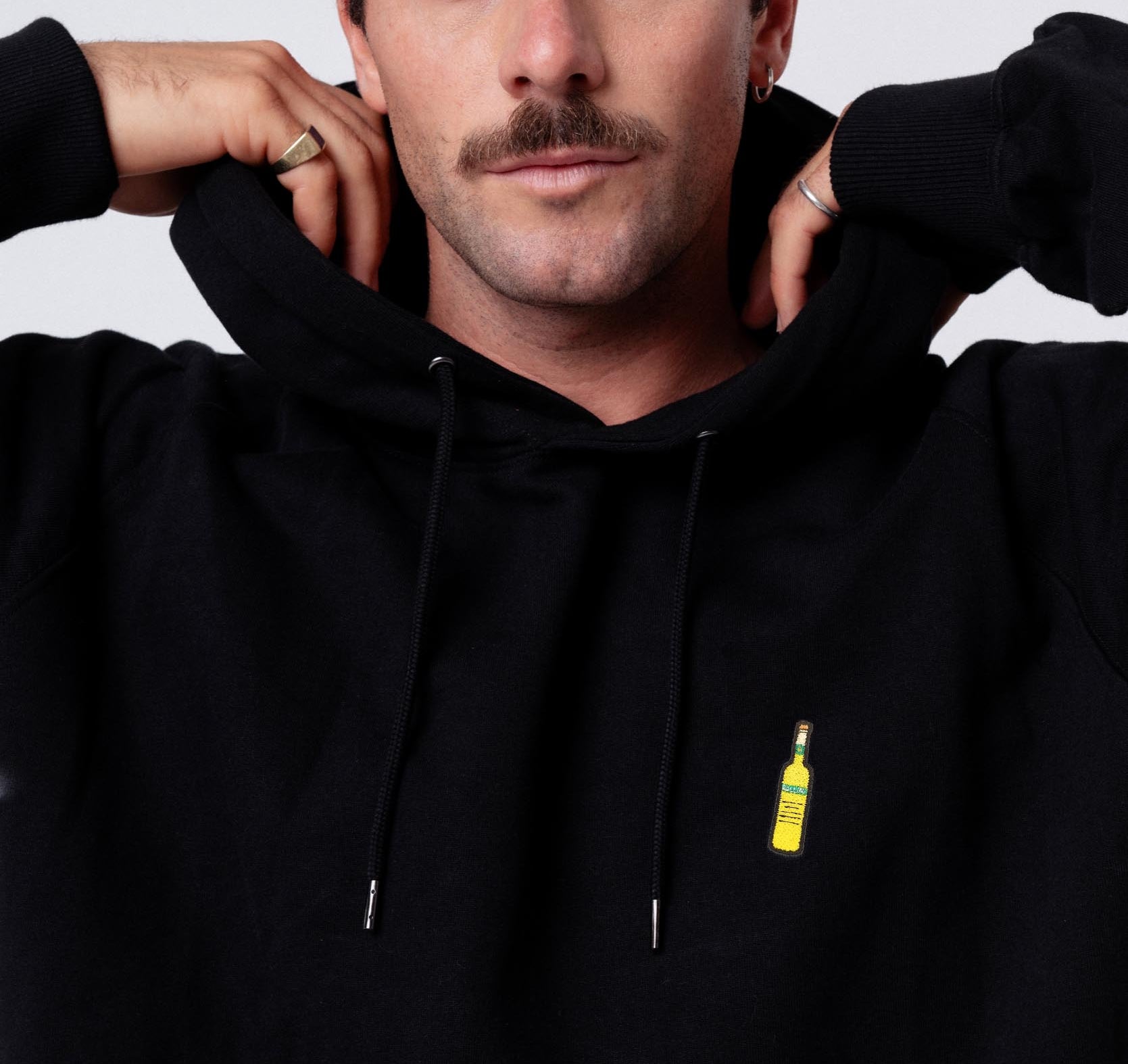 Pallini Limoncello |  Bestickter Bio Baumwoll Unisex Hoodie