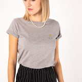 Sekt | Besticktes Bio Baumwoll Frauen T-Shirt