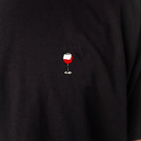 Glaserl Rotwein | Besticktes Bio Baumwoll Unisex T-Shirt