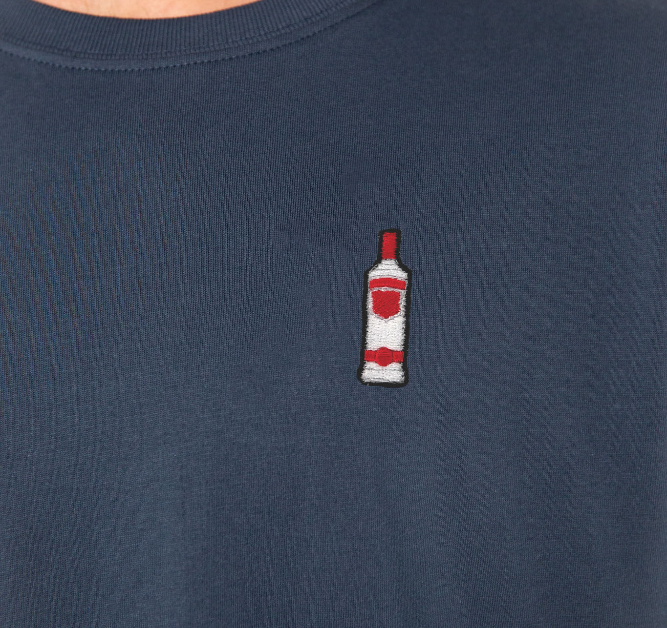 Vodka | Besticktes Bio Baumwoll Unisex T-Shirt