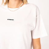 Maximum Rizz | Besticktes Bio Baumwoll Cropped T-Shirt