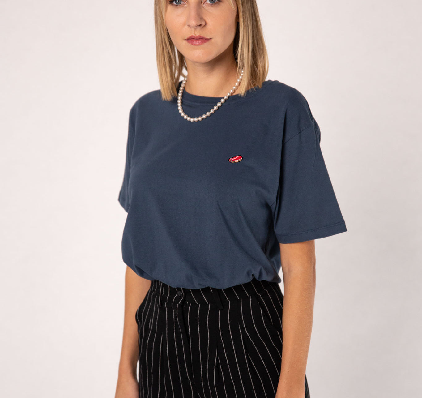 Steak | Besticktes Bio Baumwoll Unisex T-Shirt