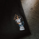 Espressokocher Boom | Besticktes Bio Baumwoll Frauen T-Shirt