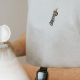 Espressokocher Boom | Besticktes Organic Bio Baumwoll Unisex T-Shirt