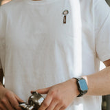 Siebträger Latte Art | Besticktes Bio Baumwoll Unisex T-Shirt