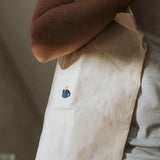 Glühwein Geborduurde biologisch katoenen tas