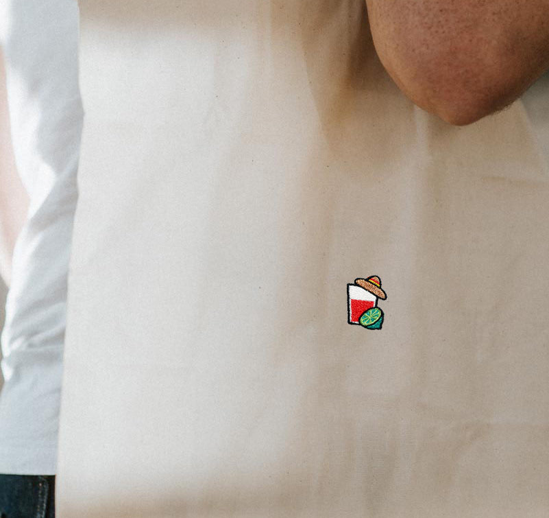 Mexicaanse geborduurde biologisch katoenen tas