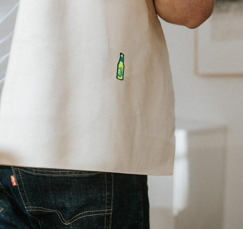 Carlsberg Geborduurde biologisch katoenen tas