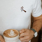 Siebträger Beans | Besticktes Bio Baumwoll Unisex T-Shirt