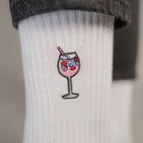 Wildberry Spritz | Bestickte Bio Baumwoll Socken
