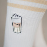 Latte Macchiato | Bestickte Bio Baumwoll Socken