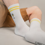 Limoncello Spritz | Bestickte Bio Baumwoll Socken