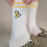 Maßkrug | Geborduurde Biologische Katoenen Sokken