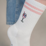 Wildberry Spritz | Bestickte Bio Baumwoll Socken