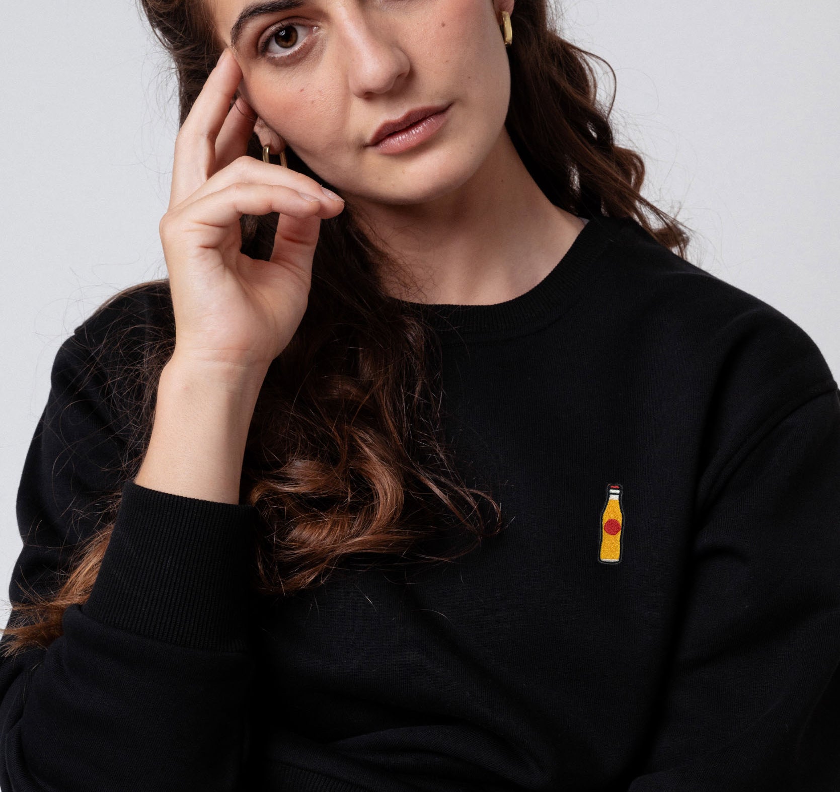 Sinalco | Bestickter Bio-Baumwoll Unisex Pullover