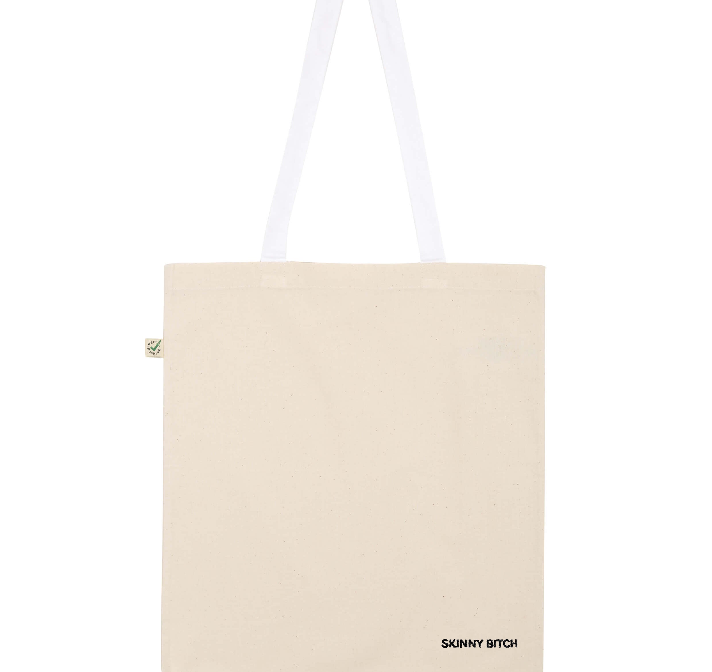 Skinny Bitch | Geborduurde biologisch katoenen tas