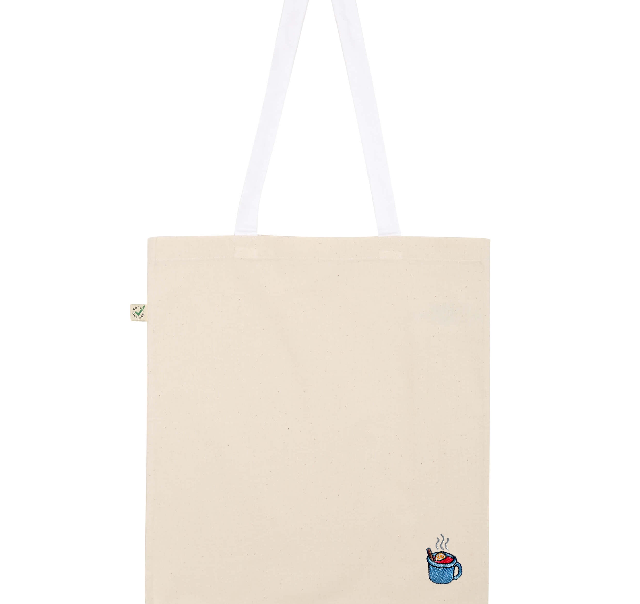 Glühwein Geborduurde biologisch katoenen tas